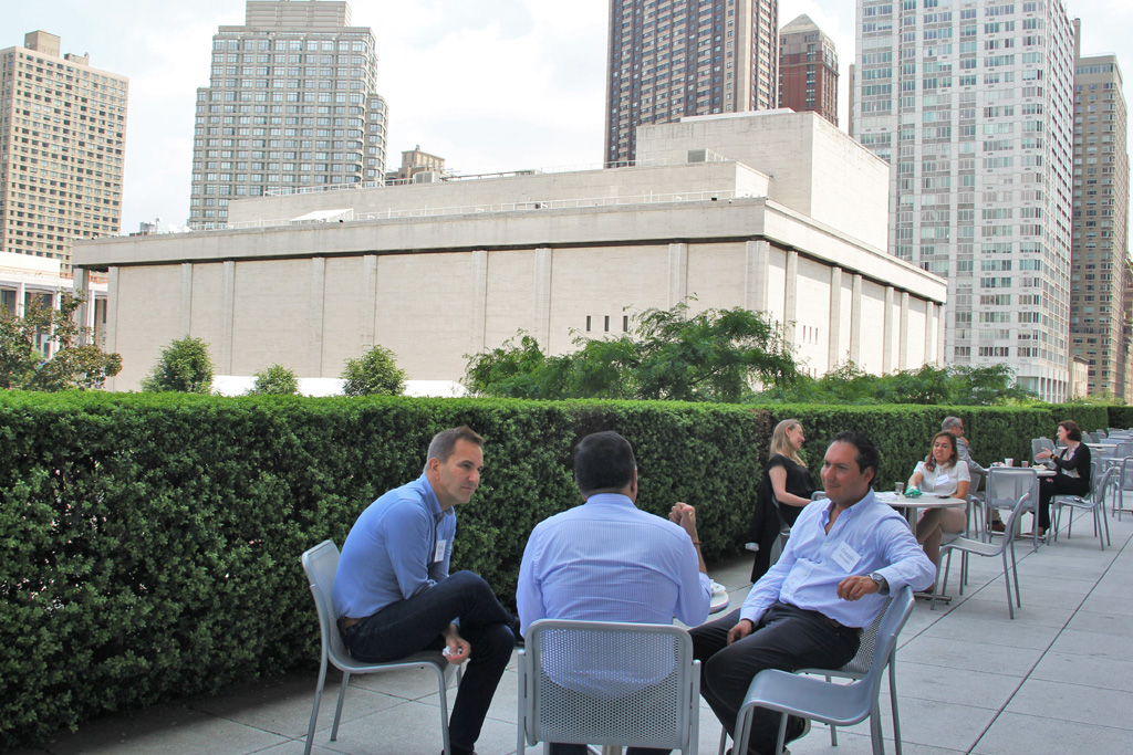 Patrick Struebi, Raj Sisodia, and Gonzalo Hernandez discuss integrating humanistic leadership in business education at our June meeting in NYC.