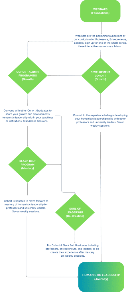 Flowchart of professional development pathways.